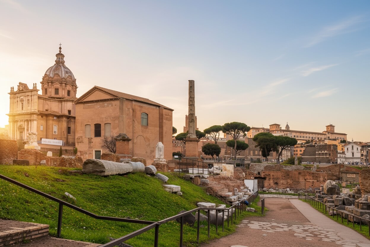 Panoramaudsigt over Colosseums indre Rom
