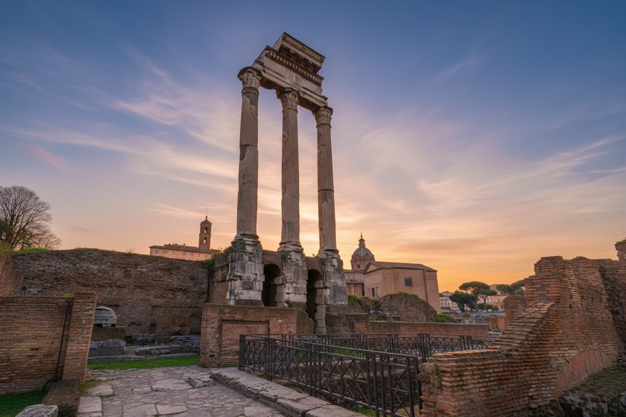 Colosseum Rom ved solopgang